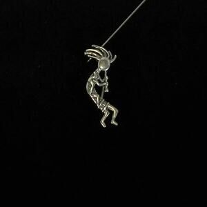 Small Vintage Kokopelli Pin/Brooch Sterling Silver 925